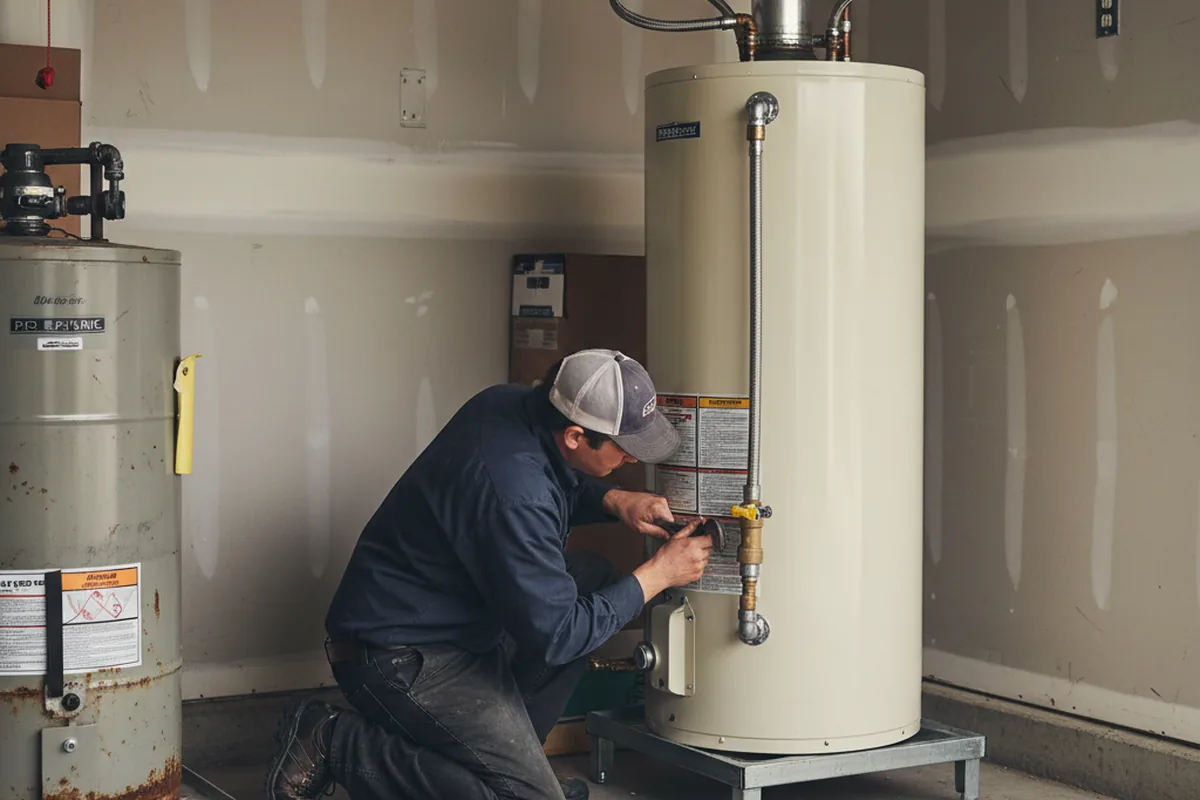 Water heater and shutoff valve replacement in La Honda